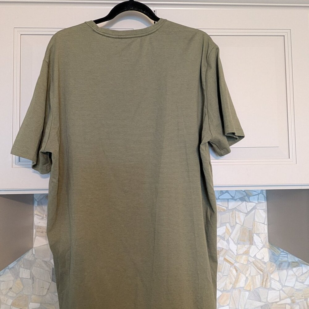 Banana Republic Men's Olive Luxe Touch Short Sleeve Tee, Men's XXL - Picture 2 of 7